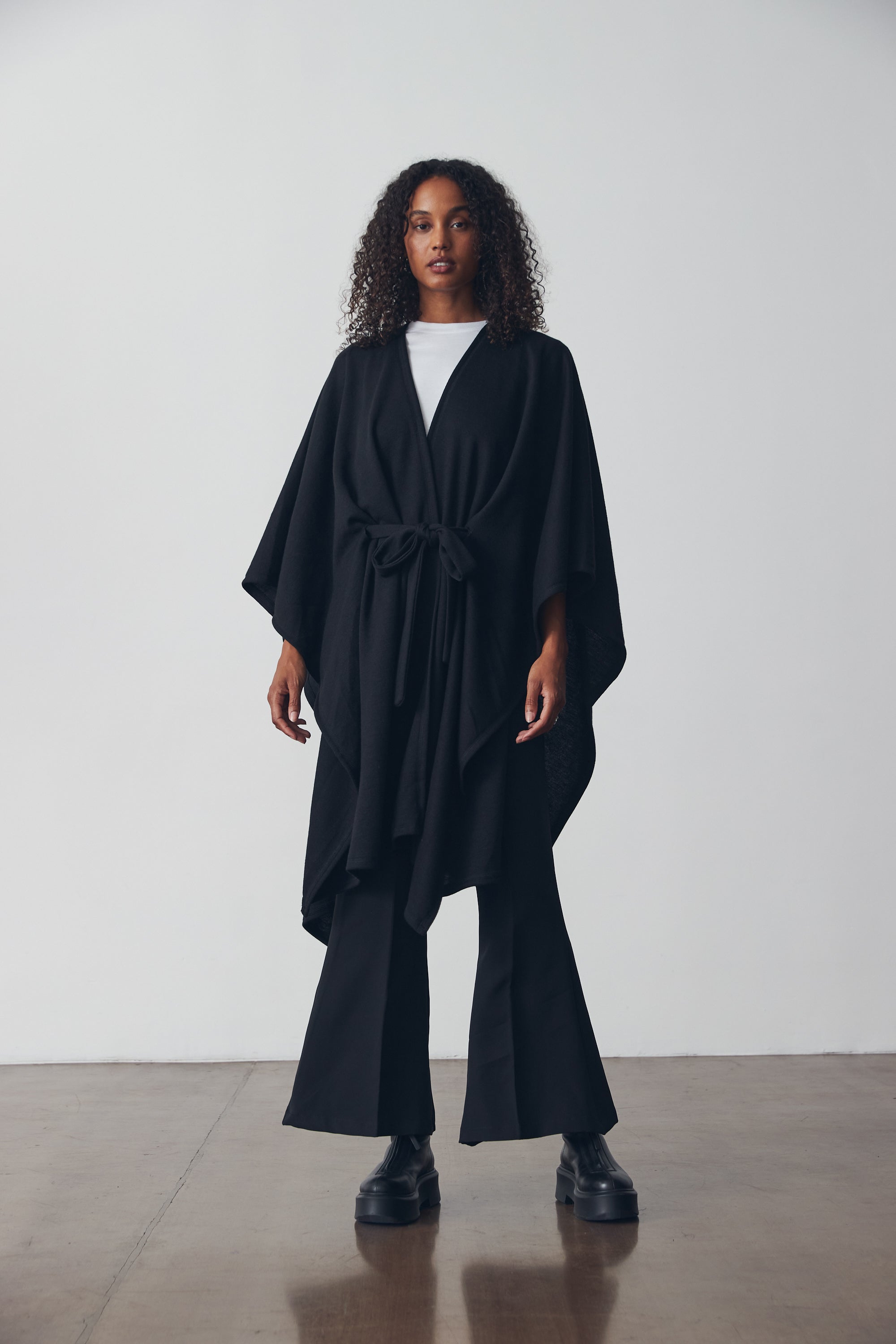 Zara black shop cape jacket