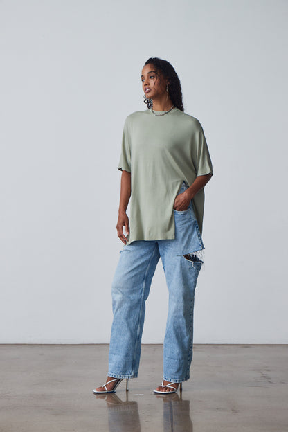 The Mid-Length Open Tee