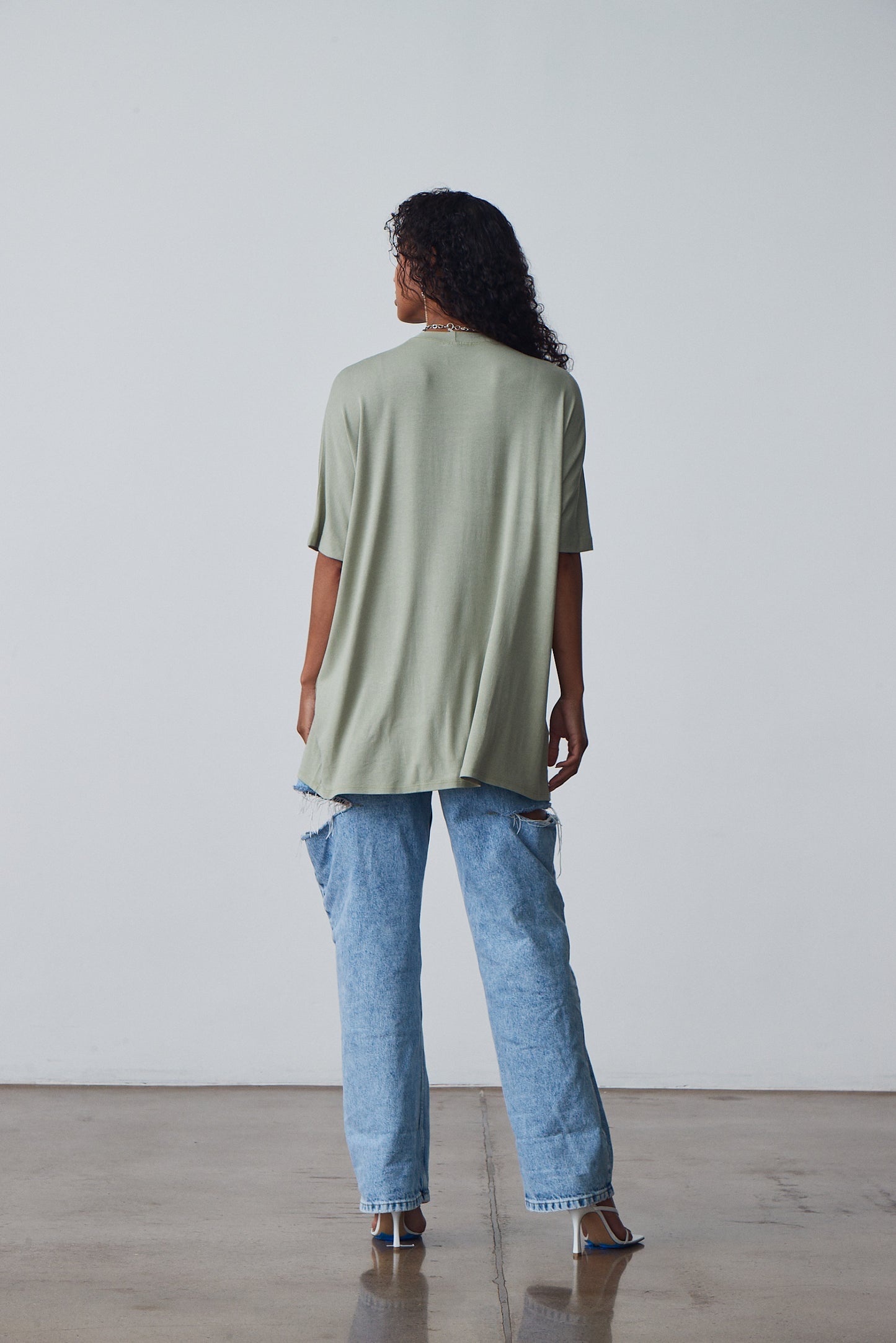 The Mid-Length Open Tee