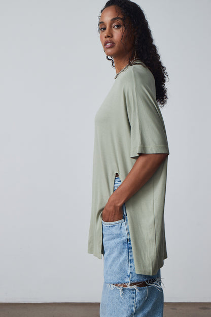 The Mid-Length Open Tee